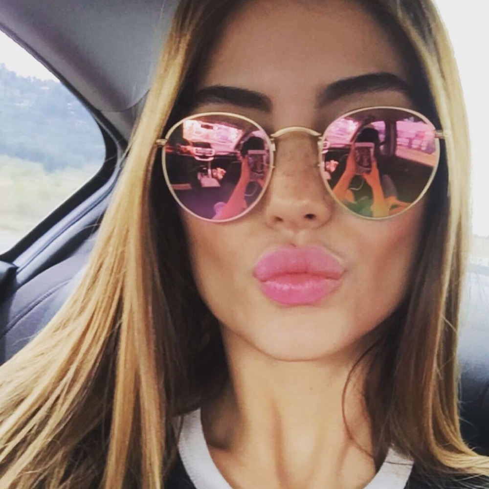 Pink Circle Ray Ban Sunglasses